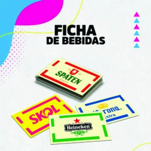 FICHA DE BEBIDA PLASTIFICADA